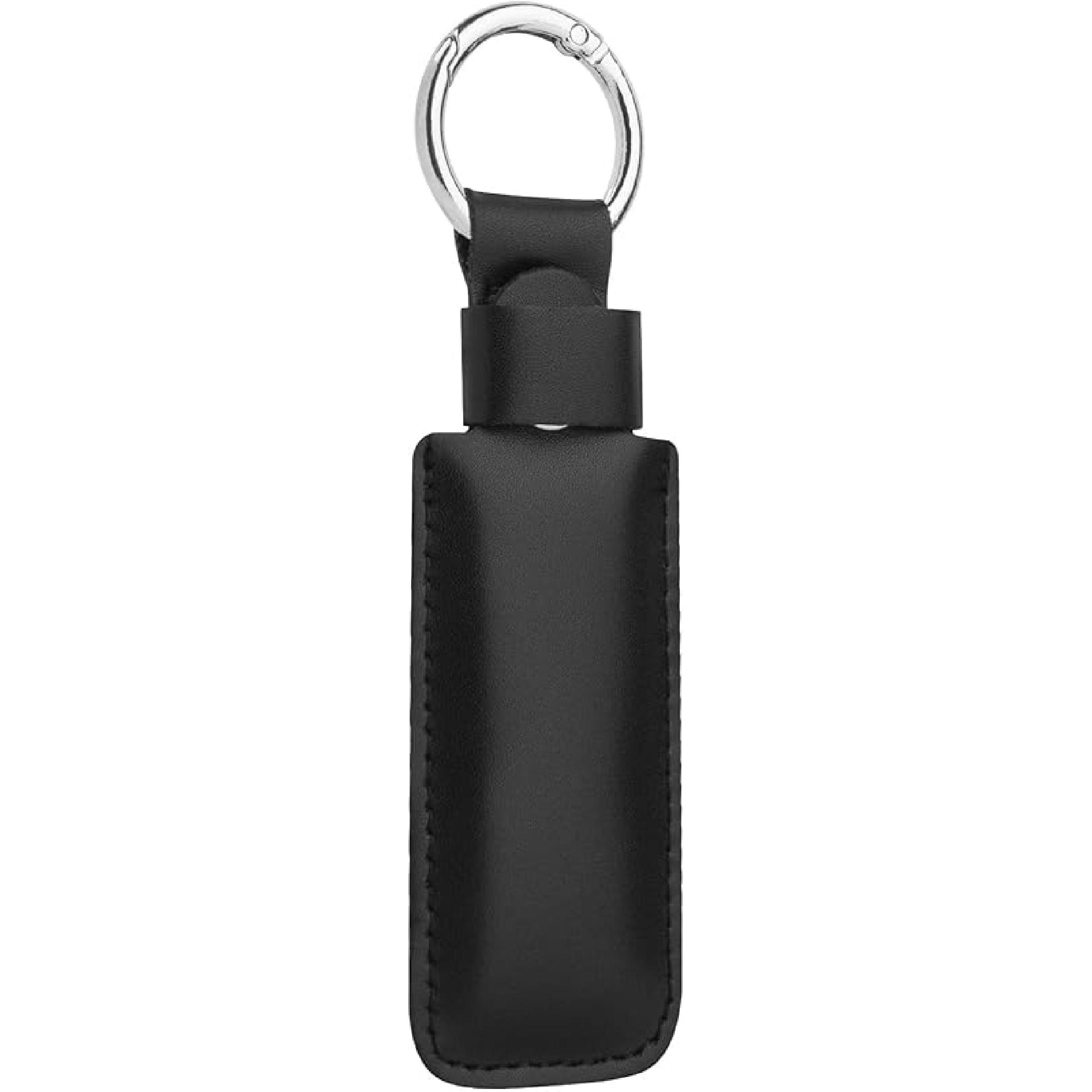 Чехол для USB-флешки из микрофибры и кожи - Держатель USB-флешки против потери, Защитная крышка с брелоком, Маленький портативный чехол для хранения для