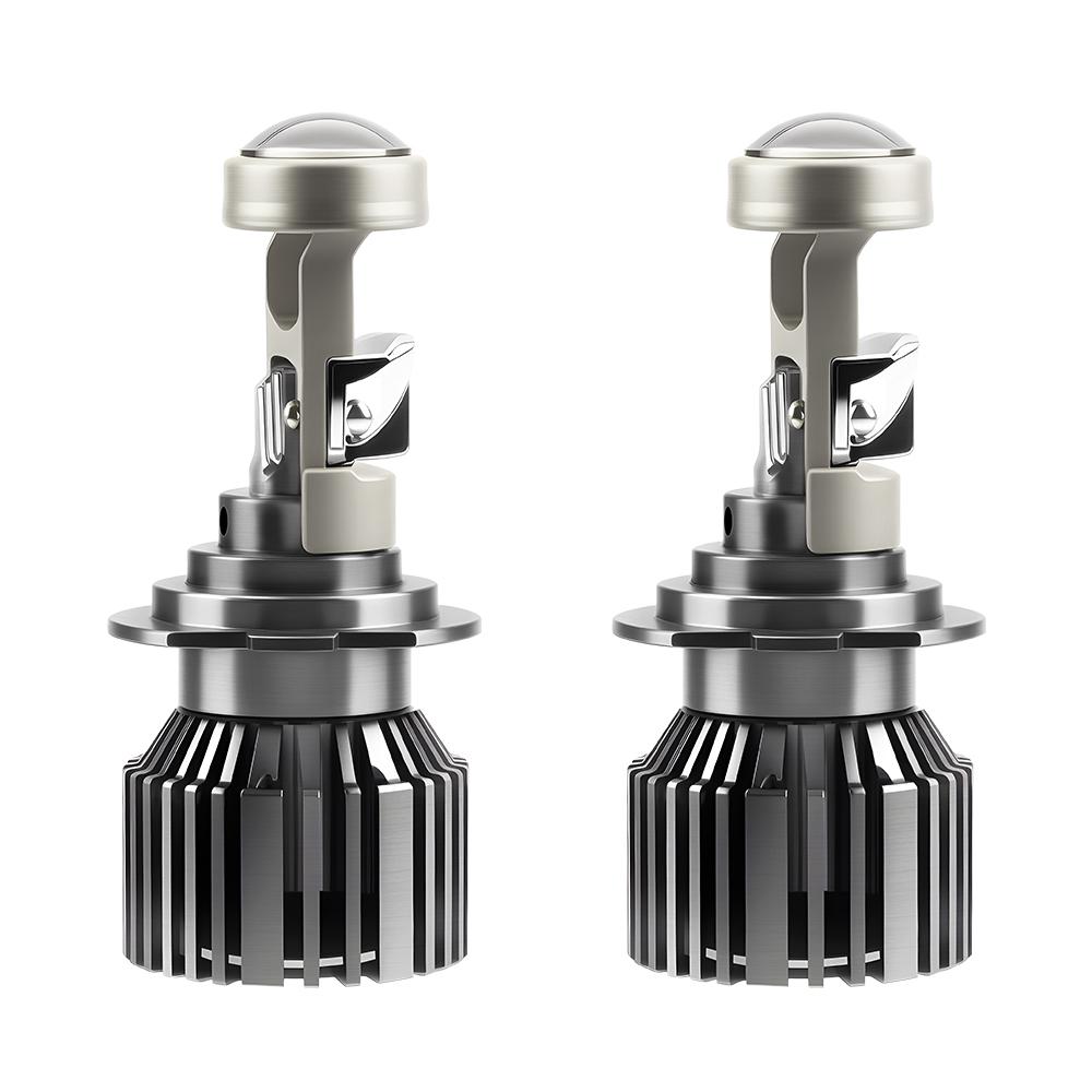 

roadsun 120W 20000LM H7 Single Beam with Mini Projector Lens Canbus Car Headlight LED Projector Bulbs 6500K White