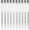 MUJI Długopis Żelowy 82902273, Czarny, Końcówka 0,5 mm, Chowany, Opakowanie 10 szt.,