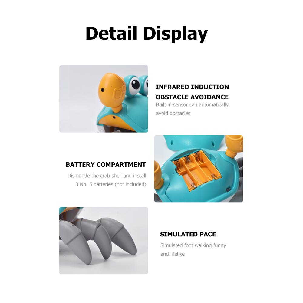 Infant Tummy Time Toys Automatically Avoid Obstacles Baby Interactive Toy With Music Toddler Gifts Toys For Boys And Girls