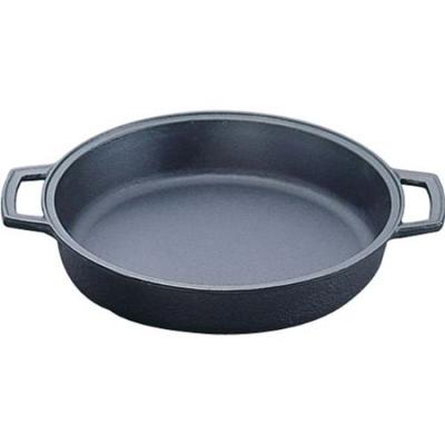 Sukiyaki Pot Hohoemi Black Baked Inner Diameter 25cm IH Compatible Nambu Ironware 20022 Black