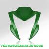 Headlight Fairing Cover Windshield Plastic Headlight Protector Fairing Windshield Fits For ER6N 2012-2016, Black, Green