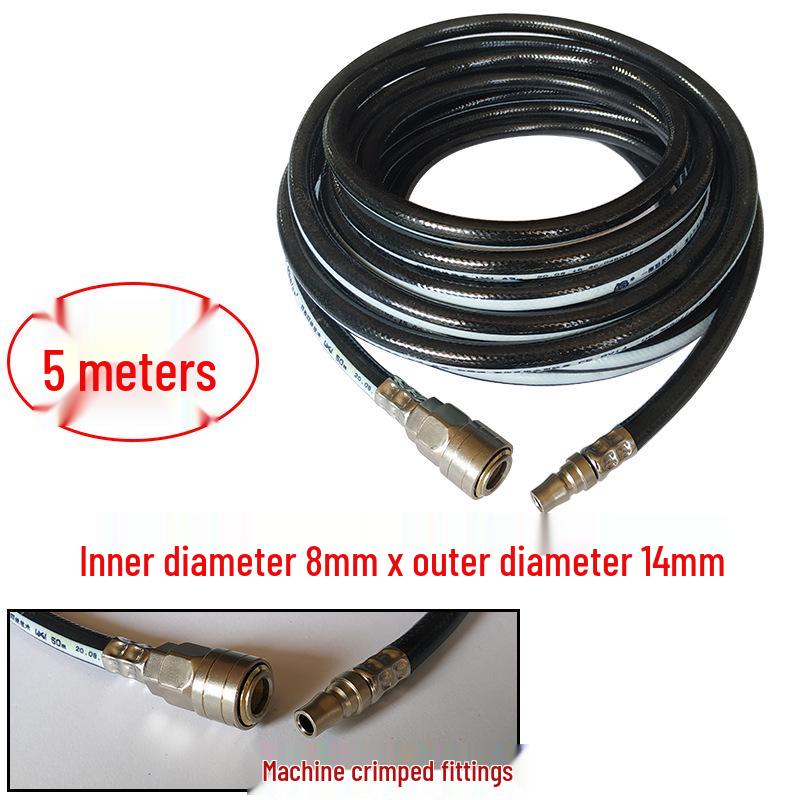 

High-Pressure Explosion-Proof Air Hose for Air Compressors - 10mm Pneumatic Soft Hose for Paint Spraying & Auto Repair