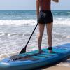 10FT 5.5 MM Paddle Board Leash Strong Cord Surfboard Foot Leash 360 Degree Rotating Design for Swivels Inflatable Longboard
