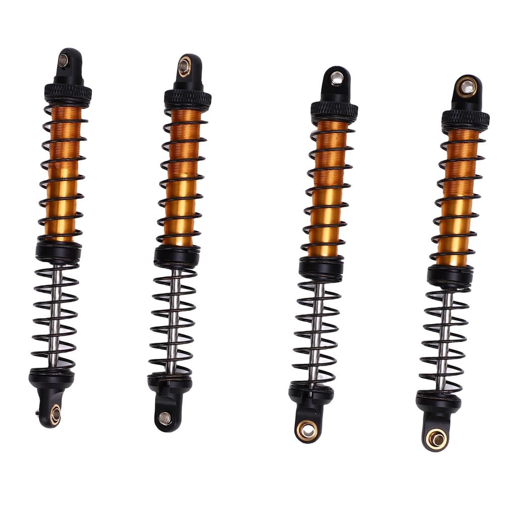 4pcs 110mm RC Shock Absorber Damper Dual Stage Spring Shocks for 1 10 RC Crawler Car Upgrade Parts Gold