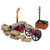 MOC Military Building Blocks Figure Napoleon Wars Soldier Accessories Weapon Cannon Sandbag Army Pirate Mini Brick gift X003 DIY