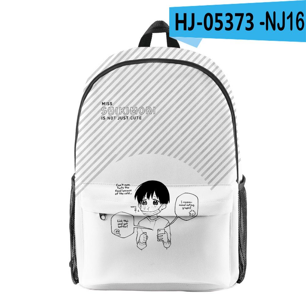 Classic Shikimori's Not Just a Cutie pupil Bookbag Notebook Backpacks 3D Print Oxford Waterproof Boys/Girls Travel Backpacks