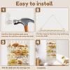 Stuffed Animal Toy Net Hammock Plush Toy Storage Wall Hanging Organizer for Magazines Bath Toys Kids Room Playroom Over Door