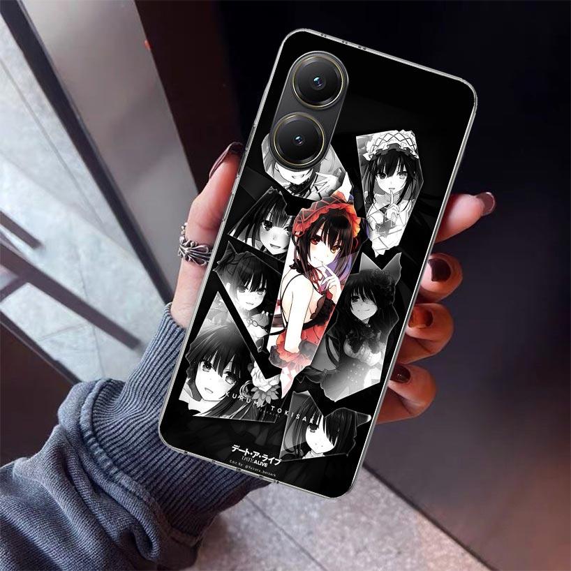 Date A Live Tokisaki Kurumi Phone Case For Xiaomi Poco X5 X6 X7 Pro F7 Ultra M7 Redmi 15C 15 13C 13 12C 12 10 10C 10A 9 9C 9T 9A