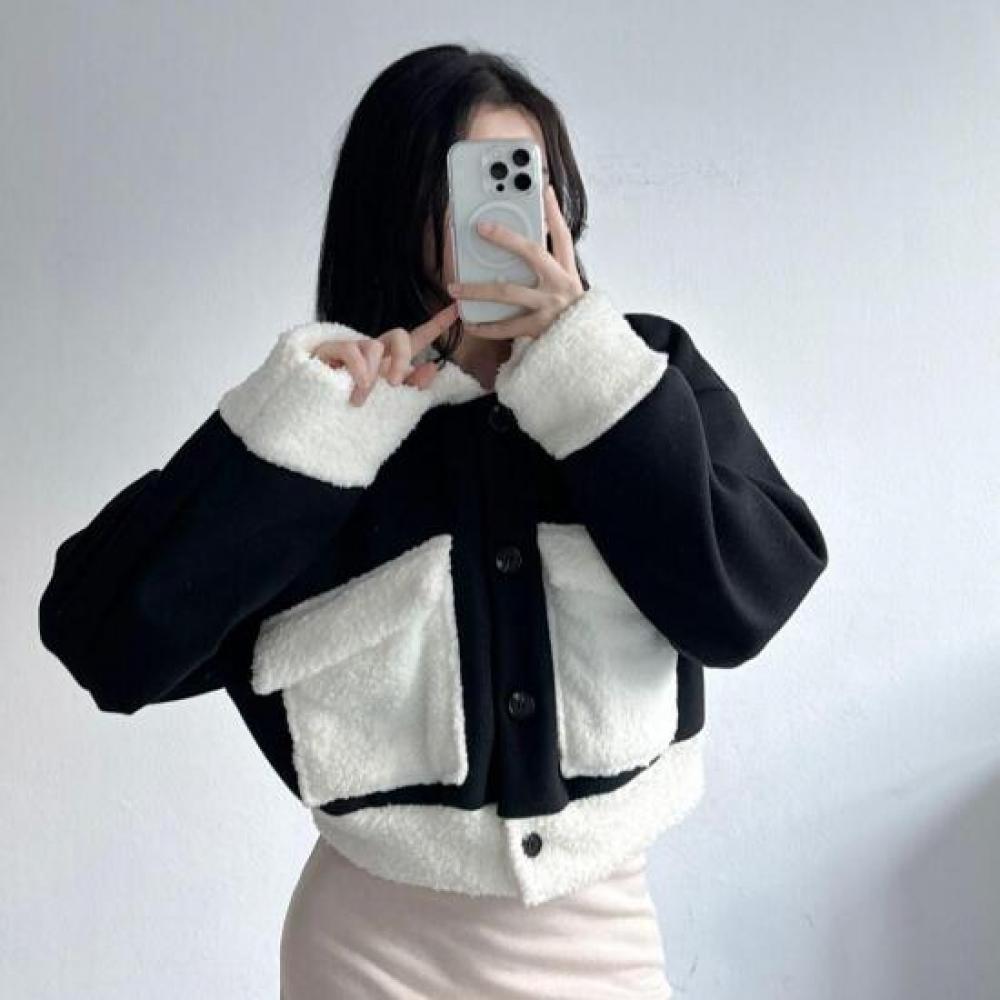New Arrivals Open Run Mipel Fashion Poodle Wool Jacket Women