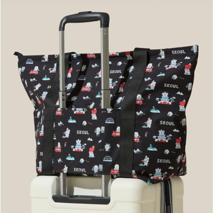 BT21 Seoul Edition Travel Folding Bag Korean Style Foldable Travel Tote Bag
