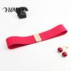High Quality Elastic Belt Wide Waist Belt, Adjustable Stretchy with Metal Comfortable Stretch Square Buckle, Stylish Slimming Waistband for