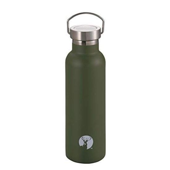 Captain Stag Sports Bottle Water Direct Drinking Double Stainless Steel Vacuum Insulated Heat Retention Cold HD 600ml Olive Drab UE-3508