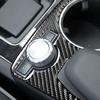 Carbon Fiber Central Console Armrest Water Cup Holder Frame Cover Trim for Mercedes-Benz C-Class W204 C180 C200 C250 Coupe Sport C300 C63 AMG