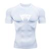 Men's Quick Dry Compression Athletic T-Shirt, Stylish Spiky