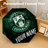 8 Rib Auto Folding Umbrella Hibernian FC Print Custom Name Text Portable Rain Gear