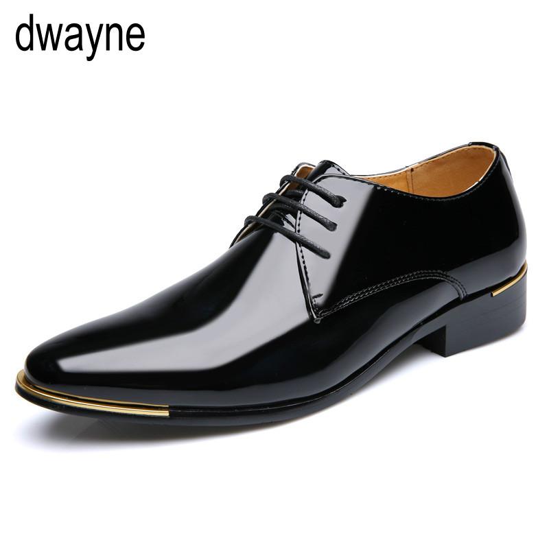 Your Bestfashion Formal Shoes Men Classic Patent Leather Wedding Shoes Men Office Coiffeur Moda Italiana Men Dress Shoes Leather Erkek Ay 657
