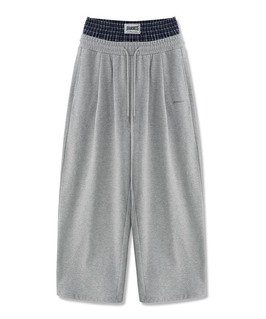AVANDRESS 88 Double Tuck Relaxed Sagging Pants_3Col
