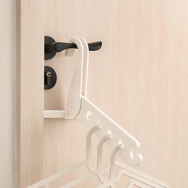 2Pcs Door Mounts Strong ABS Hangers for Towels Jackets Arrangement Bendable Styles Minimal Space Saving