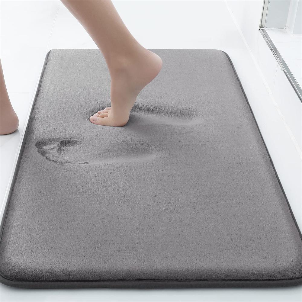 Olanly Non-slip Bath Mat Memory Foam Mat Water Absorbent Shower Carpet Thick Bath Rugs Bathroom Ultra Soft Bathroom Rugs Gadgets
