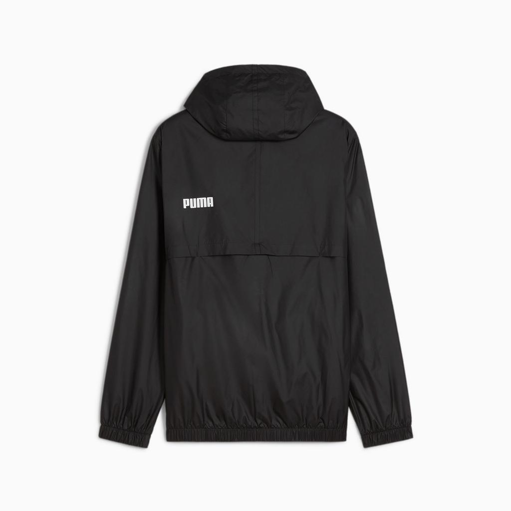 Puma Ess Solid Windbreaker Men' Hooded Jacket Black 84748452 R
