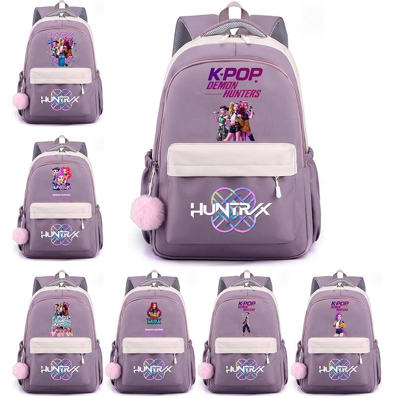 Niedlicher Cartoon K-Pop bedruckter Rucksack für Teenager Schüler Mädchen Junge Schultasche Buchtasche Kindergeschenk Damen Große Kapazität Wasserdichte Reisetasche Rucksack