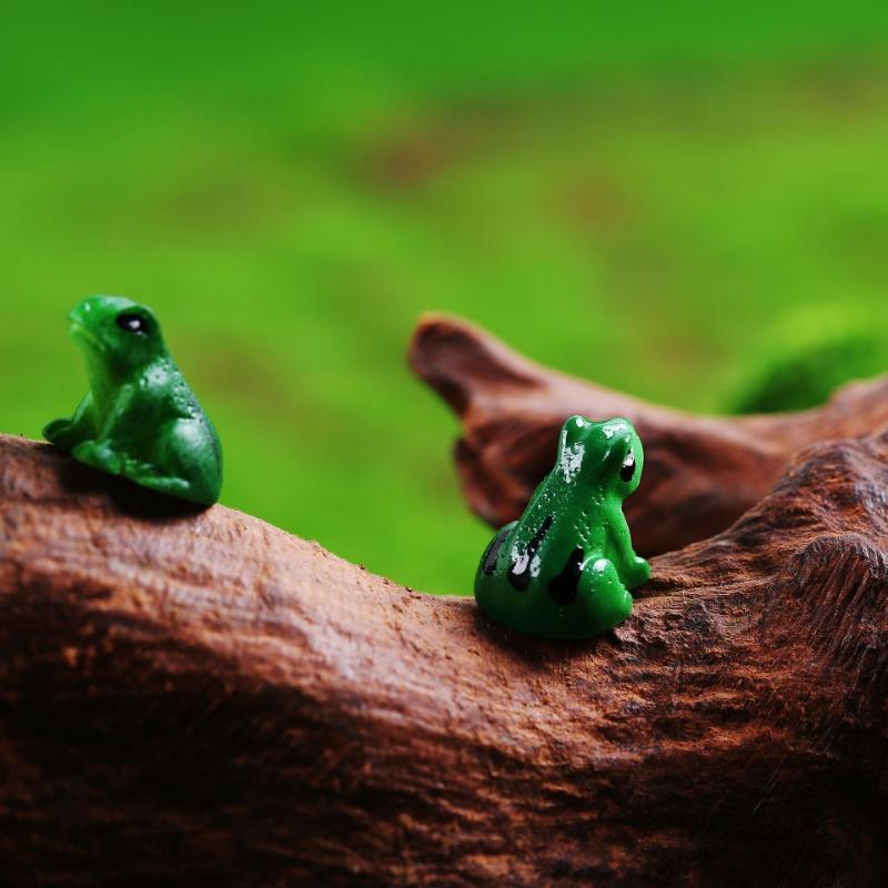 10/20Pcs MiniFrog Statue,animal Model,fairy Tale Garden Micro Landscape,resin Crafts,home Decoration Accessories,party Decoratio