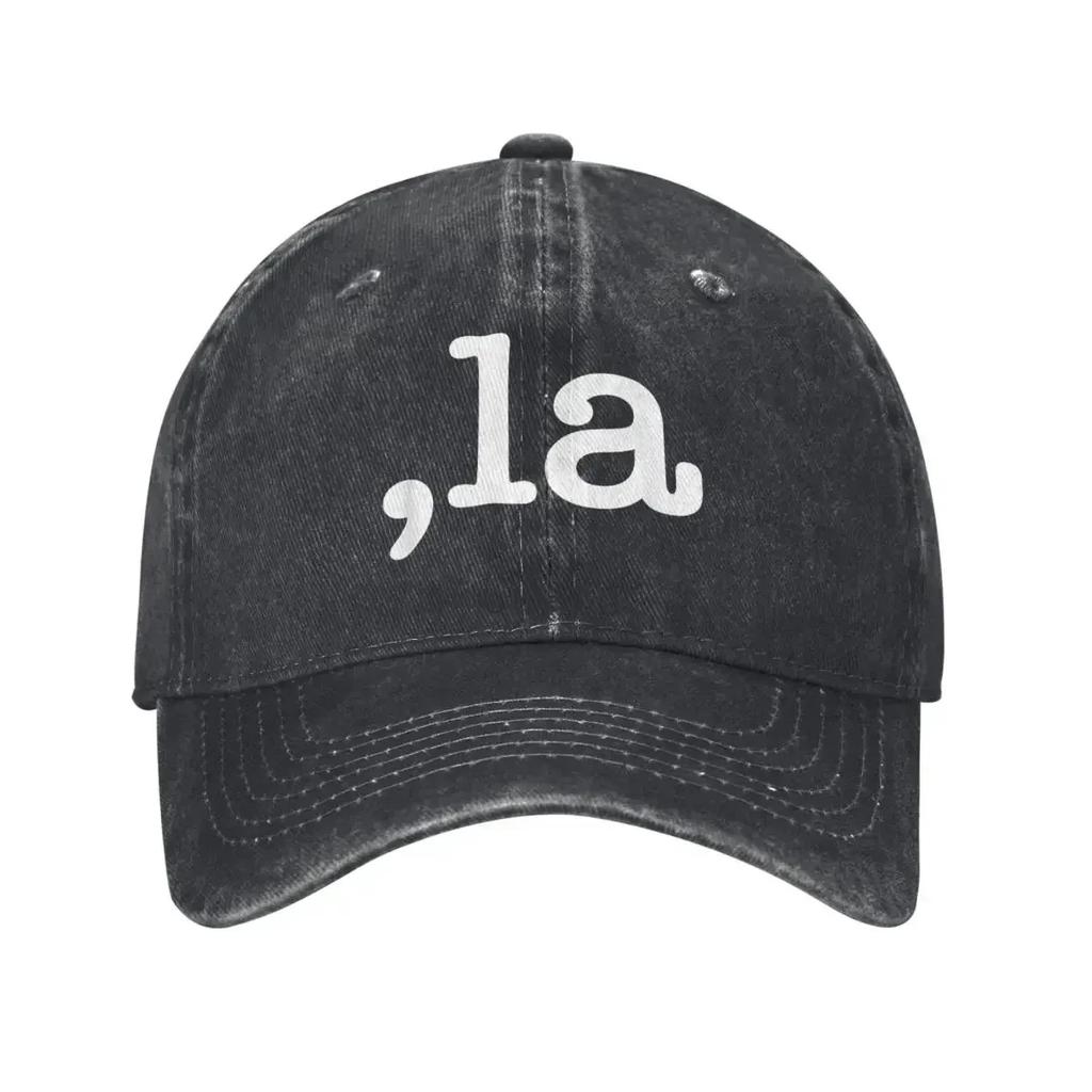 Classic Comma La Kamala Harris Biden Baseball Caps Unisex Distressed Denim Washed Headwear President Election Outdoor Hats