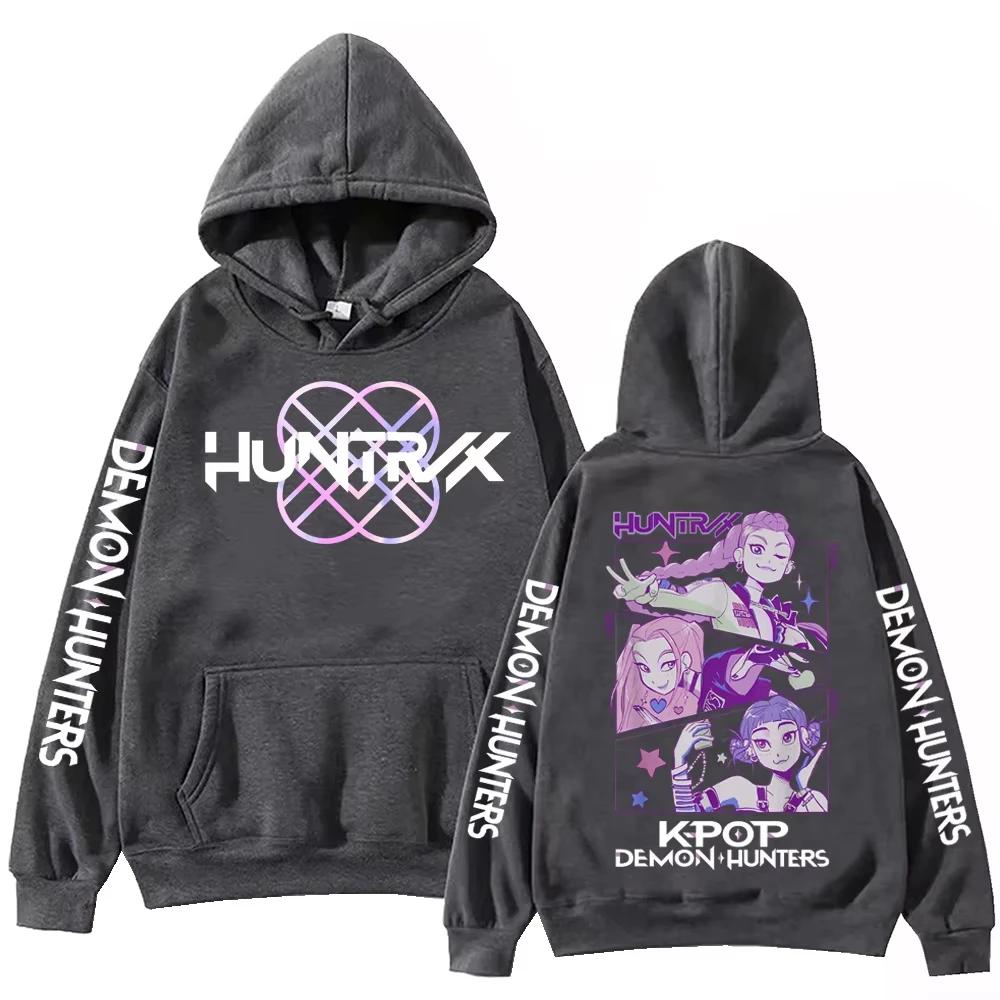 Anime K-Pop Lovci démonů Mikina Harajuku Hip Hop Pulovr Topy Mikina Módní trendy Unisex