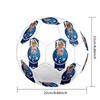 1PC FC Porto Portugal Size 5 Soccer Ball PrahaIndoor Soccer Ball Colorful All Ages Machine Stitched PVC Competition Ready Durable High-Bounce