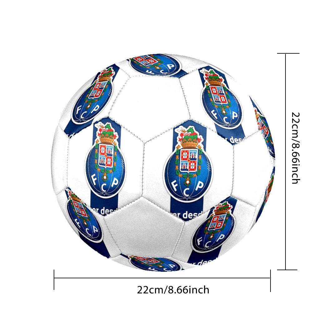 1PC FC Porto Portugal Size 5 Soccer Ball PrahaIndoor Soccer Ball Colorful All Ages Machine Stitched PVC Competition Ready Durable High-Bounce