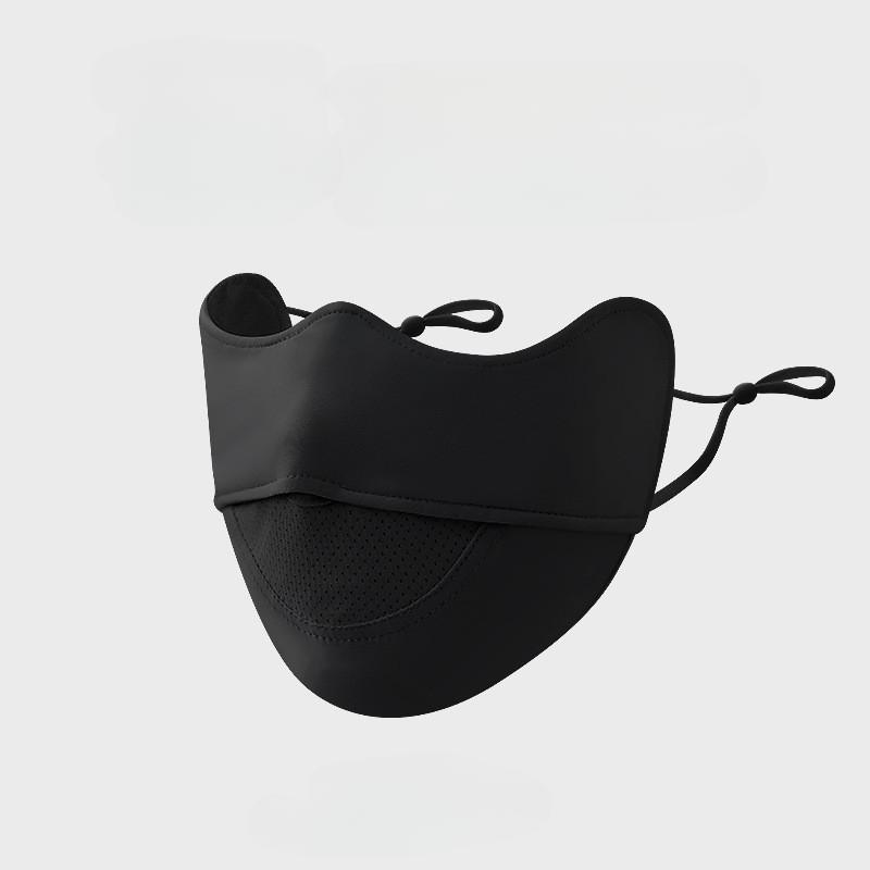 Ice Silk Sunscreen Mask, Female, Summer, Cool and Breathable, Eye Protection, UV Protection, Facial Contouring, Breathable Hole Mask