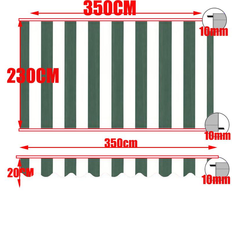 Tewango Custom Outdoor Awning Waterproof Fabric Store Curtain Balcony Canopy Cover UV Block Sunscreen Rain Tarp Strip Cloth