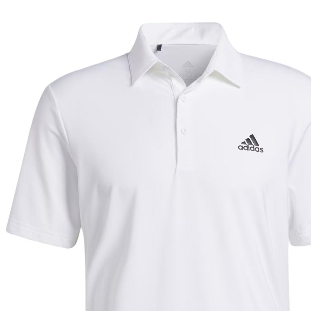 adidas Ultimate365 Solid Left Chest Golf Polo Shirt Men Polo Shirts White GM4122