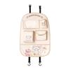 Car Seat Back Organizer Adjustable Kick-Proof PU Leather Storage Bag Hanging Storage Box Ideal for Keeping Car Seats Clean