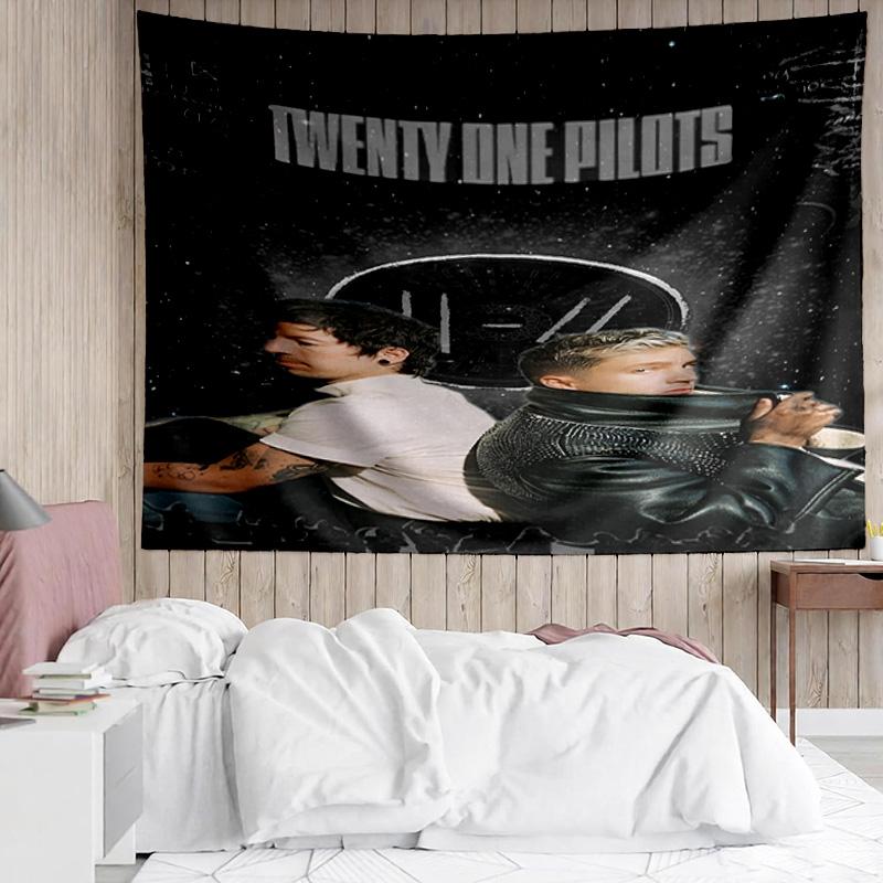 1PC Twenty One Pilots Music Evolution Quick-Dry Tapestry, Unique Design Tapestry, Suitable for Bedroom,Livingroom,Playroom,Heartwarming Holiday Gift