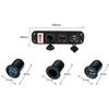 Car Usb Socket Panel With Dual Usb Charger Voltmeter And Power Outlet Waterproof For Vehicle Marine Rv Digital Devices