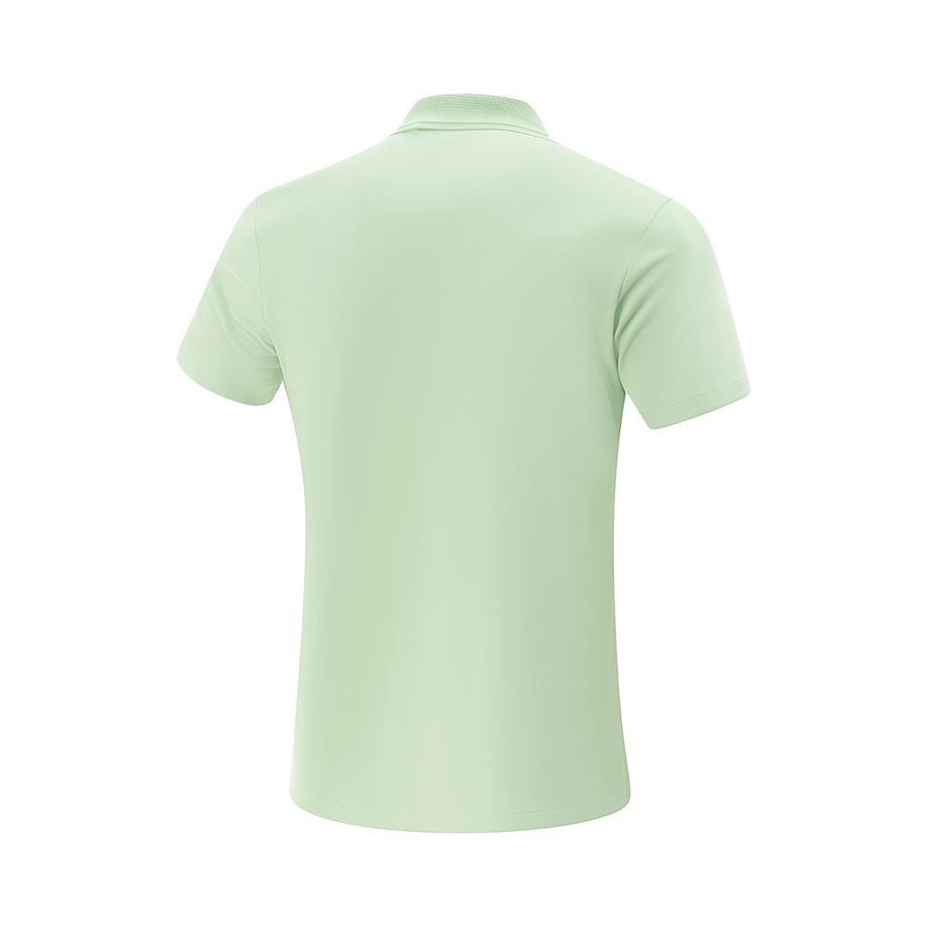 Li Ning Table Tennis Series Casual Comfortable Simple Versatile Sports Polo Shirt Unisex Tops Bamboo-Green APLV417-3