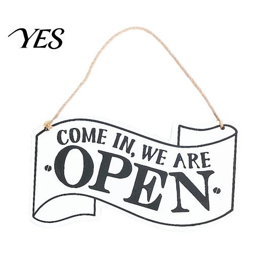 Open Closed Wood Sign Sign, with Lanyard, Retro Decorative Door Double-Sided Printed for Bars Cafes Wall Decor Old-fashioned