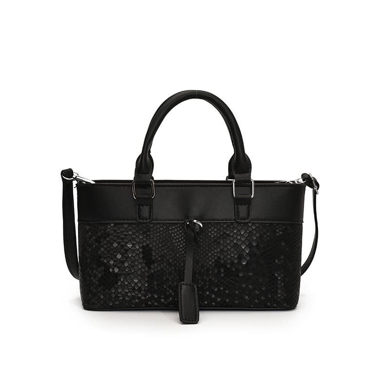 

Новая сумка-тоут, сумка-пэчворк, модная сумка на плечо, тканевый узор, сумка через плечо, женская one size fits all чёрный