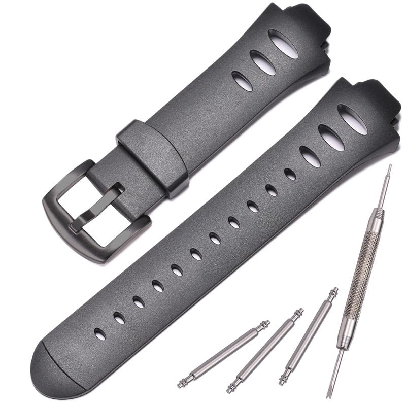 Rubber Black Strap SS0S4723000 for Suunto Observer SR X6HRM DEC19 P45 Men's Sports Watch Wristband Bracelet Accessories