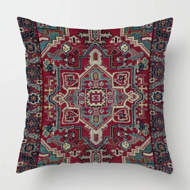 Home Decoration Moroccan Racial Pattern Pillow Sleeve Living Room Bedroom Car Office Pillow Case Sofa Ethnic Style Decoration