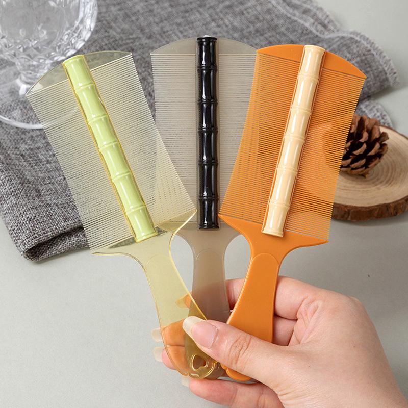 Plastic Lice Comb Double-Sided Super Dense Teeth Remove Dandruff Scalp Cleansing Scalp Massage Comb Flea Removal Hair Tools