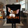 1PC Gremlins Print Flannel Blanket, High quality All Seasons, Home Decor, Warmth and Comfort, Perfect for Christmas Gifts