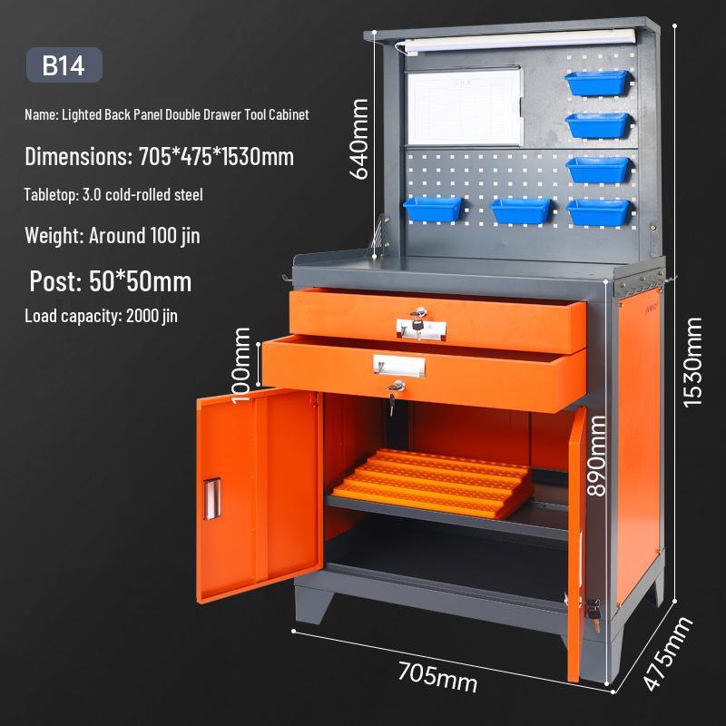 Heavy-Duty Multifunctional Tool Cabinet & Mobile Workbench