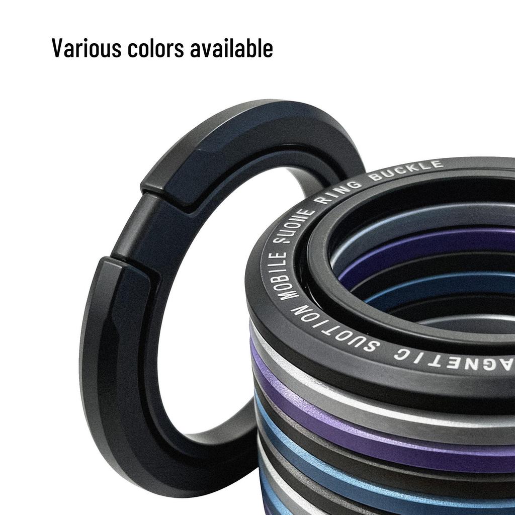 Ultra-Thin Zinc Alloy Magnetic Phone Ring Holder - Foldable, Portable, MagSafe-Compatible