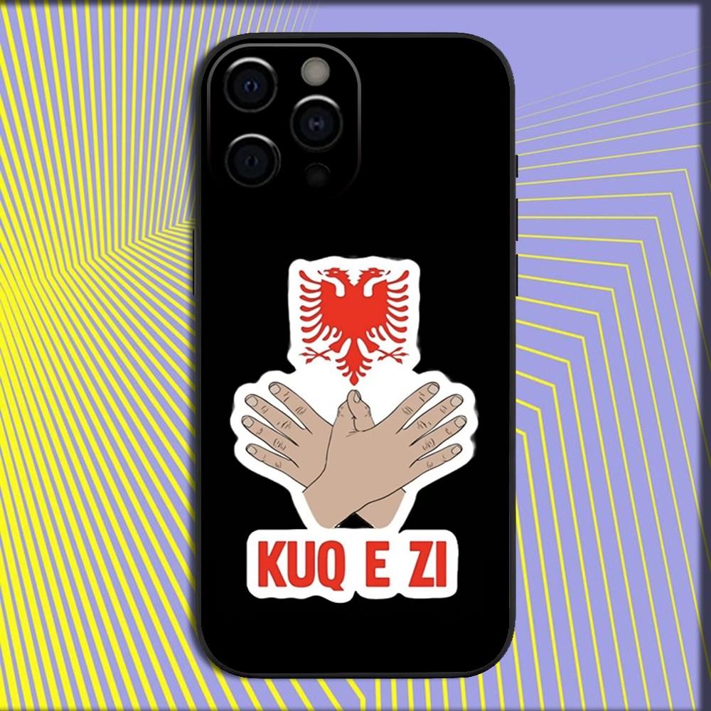 Funny Albania Albanians Flag Phone Case For iPhone 17 16 15 14 13 12 11 Pro Max Mini SE 7 8 Plus 17E Air Shockproof Soft Cover
