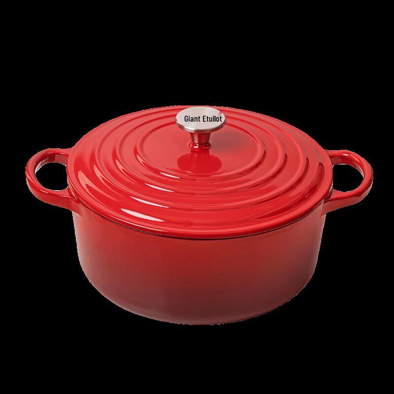 EFULLOT Enameled Cast Iron Soup Stew Pot EFFE-S312