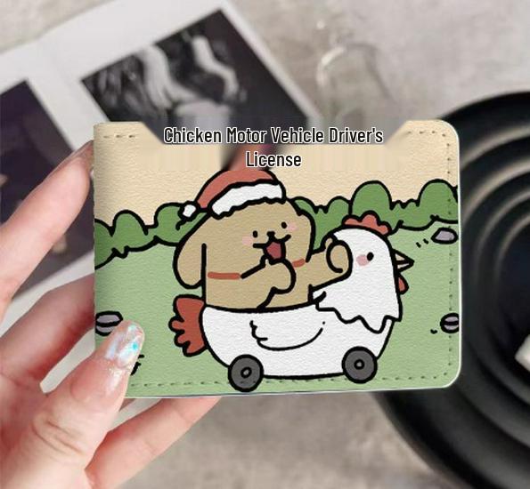 

Эксклюзив для новичков: Защитный влагостойкий держатель для мотоциклетных прав Chicken - Два в одном