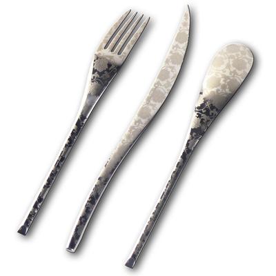 Nagao IKI Dinner Cutlery Lotus 3 Stainless Wooden Made In Japan Set, Design, Pieces, 18-8 Steel, Box,